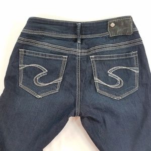 Silver Jeans Suki Straight Stretchy Denim Jeans